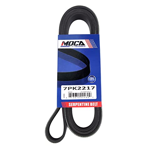 MOCA 7PK2217 EPDM Serpentine Belt Fits 2012-2020 for Nissan Nv1500 - size: 7PK2217
