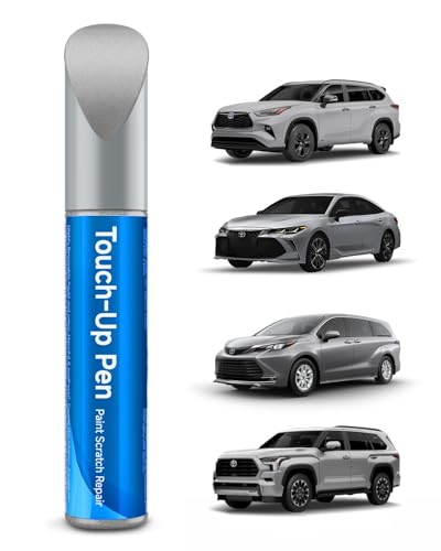 1J9 Celestial Silver Metallic Touch Up Paint Compatible with Toyota Exact Match Touch Up Paint Car Scratch Repair - color: Celestial Silver Metallic(1J9) compatible with Avalon-models/Camry-models/Highlander-models/Sequoia/Sienna-models/Tacoma/Tundra/Venz