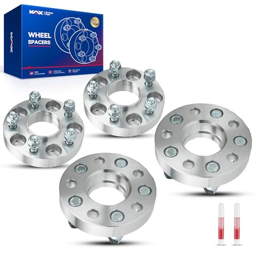 KAX 5x4.5 Hub-Centric Wheel Spacers 1 inch for Nissan Rogue - color: Silver, size: 5x4.5" -66.1mm -M12x1.25 -1" thick