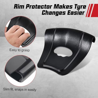 Motorcycle Tire Changing Tool Kit,Tire Bead Installation Holder Hook and Rim Protector, Ergonomic Tire Changing Tool for Off-Road Bikes, Dirt Bikes, Heavy-Duty Aluminum Alloy & ABS Plastic