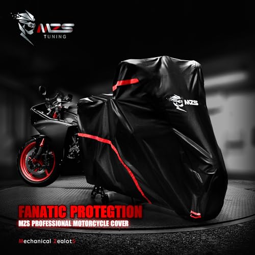 MZS 420D Waterproof Motorcycle Cover fits up to 96" Street & Adventure Bike - size: 96" Street & Adventure
