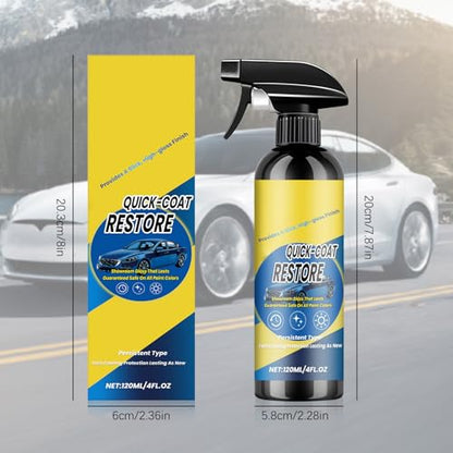 2Pcs Nano Quick Coat Restore Coating Spray, 2026 Advanced Automobile Quick-Acting Coating Agent, Glazing Effects Long-Lasting, Coatingagent Spray With Dust Proof