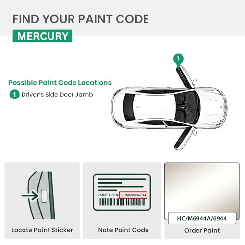 ERA Paints - HC/M6944A/6944 - Ivory Parchment Pearl for MERCURY Exact OEM Color Match Automotive Touch Up Paint for Cars - Spray Paint with Premium Spray Nozzle - 2K Premium Kit - Made in USA - style: Spray - 2K Premium Kit