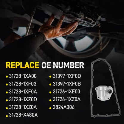 31728-1XF03 CVT Transmission Filter Oil Pan Gasket Kit 21 Holes - size: 31728-1XF03