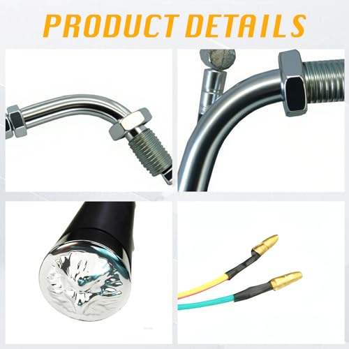 7/8" 22mm Control Handlebar Grips Throttle Clutch Cables kit for 49cc 60cc 66cc 80cc Engine Motorized Bicycle Push Bike