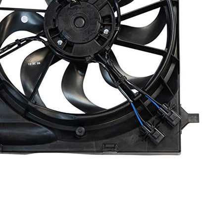 TRQ Radiator Dual Cooling Fan Assembly