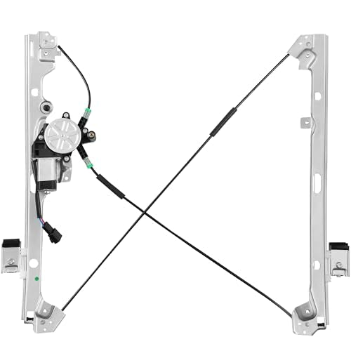 Front Passenger Side Power Window Regulator with Motor (2 Pins) Fit for 2001-2006 Chevrolet Silverado 1500 3500, Avalanche Suburban GMC Sierra 1500 2500 3500 Yukon XL Cadillac Escalade, 741-645 - size: Front Passenger (RH)