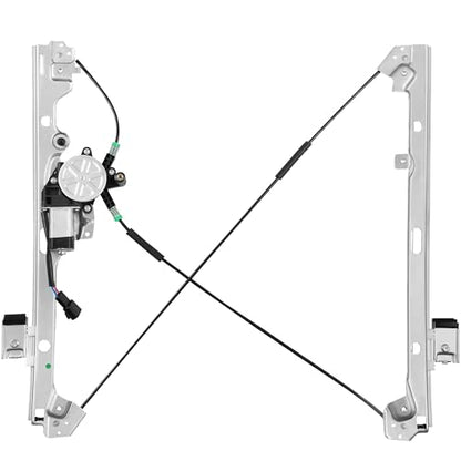 Front Passenger Side Power Window Regulator with Motor (2 Pins) Fit for 2001-2006 Chevrolet Silverado 1500 3500, Avalanche Suburban GMC Sierra 1500 2500 3500 Yukon XL Cadillac Escalade, 741-645 - size: Front Passenger (RH)