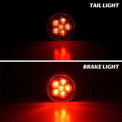 SAUTVS 2PCS Red LED Tail Lights for Kawasaki Teryx 4 Teryx4 2012-2016