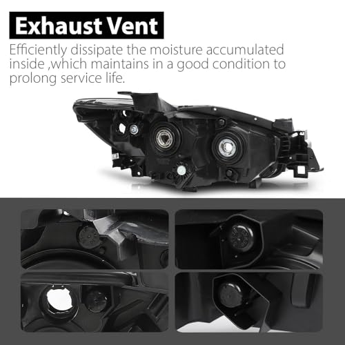 G-PLUS Headlight Assembly Compatible with Mazda CX-5 2013-2016,Left - size: Fit Mazda CX-5 2013-2016 Left(Clear)