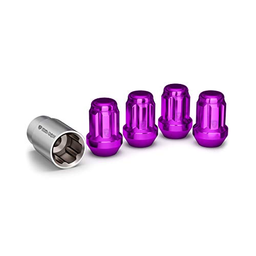 White Knight 40700SPPT Purple Wheel Lock, 4 Pack - color: Purple, size: 12mm X 1.50 Thread