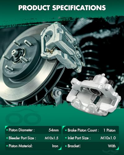 SCITOO Front Disc Brake Calipers Assembly For Audi,For Volkswagen - size: Front[19B2974 & 19B2975]