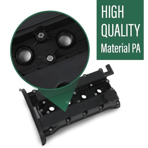 LQI Engine Valve Cover w/Gasket and Cap, Black 96415423, 96473698, 96495285 - size: Fit Chevy Aveo 2004-2005