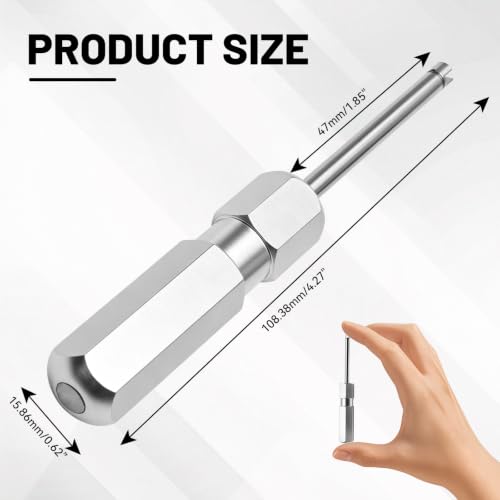 2 Pcs Magnetic Valve Core Tool, Aluminum Alloy Valve Stem Tool