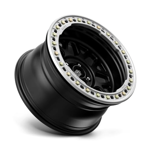 KMC Wheels KM23578550700 Grenade Crawl Beadlock KM235 17X8.5 5X5.0 S-BLK 00MM - color: SATIN BLACK, size: 17X8.5, 5X5.0, 4.75, 0mm