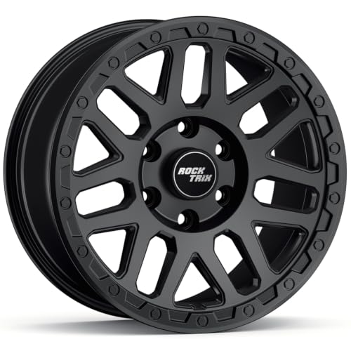 RockTrix RT110 17 inch Wheel 17x8.5 6x135, 0mm Offset, Matte Black - color: Matte Black, size: 17x8.5 0mm offset