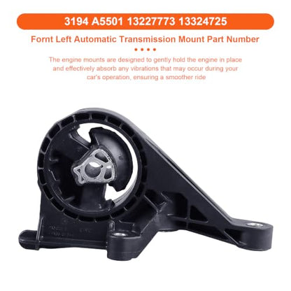 Engine Motor Mount Compatible with Buick Lacrosse 2012-2016 L4 2.4L,Buick Regal 2014-2015 L4 2.4L,Chevrolet Impala 2014 L4 2.4L,Replacement for A5537 A5501 A5711 A5502 - size: Buick Lacrosse 12-16 L4 2.4L