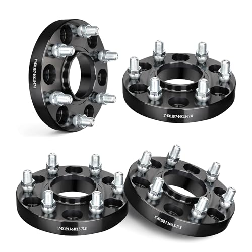 EVIL ENERGY 6x5.5 Wheel Spacers 1", 77.8 mm Bore Hubcentric M14x1.5 Studs - size: 1 inch