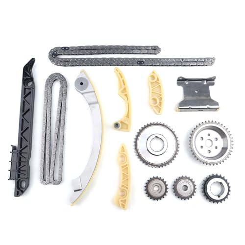 GM 2.4L Engine Rebuild Overhaul Kit w/Crankshaft,Timing Chain Kit,Head Gasket Set,VVT & & Connecting Rod Compatible with Chevrolet Buick GMC Saturn Replace# 12578164 12654958 12609858 HS54874 - color: All Include