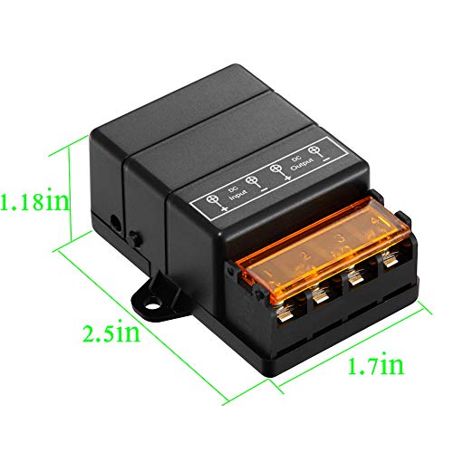 VONVOFF Remote Control Switch,DC12V/24V/48V/72V 30A Relay,328ft Range