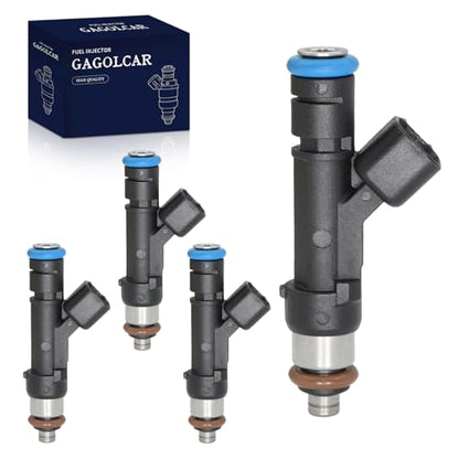 4-Pack Fuel Injectors Set | Compatible with Mazda 3 2006-2013 5 2008-2010 6 2006-2008 3 Sport 2012-2013 MX-5 Miata 2006-2015 2.0L 2.3L L4| Replaces FJ824 L3G5-13-250 842-12370 - size: 4 X FJ824