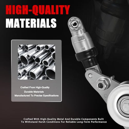 39092 Dual Pulley Serpentine Belt Tensioner, Compatible with Honda 3.5L V6 Accord/Odyssey/Pilot/Accord Crosstour 2005-2011, Replaces 31170-R70-A01 31170-RKB-005 19253072 - size: 31170-R70-A01