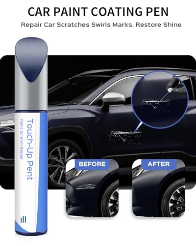 8S6 Dark/Nautical Blue Metallic Touch Up Paint Compatible with Toyota Exact Match Chips and Nicks Touch Up - color: Dark/Nautical Blue Metallic(8S6) compatible with 4Runner/Avalon-models/Corolla/Highlander-models/Matrix/Mirai/Prius/RAV4/Sequoia/Sienna-mod