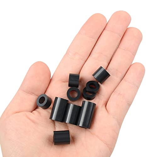 Exqutoo Black ABS Round Washers ID 6.2mm, OD 11mm - color: Black/6.2mm