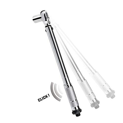 Powerbuilt 3/8-Inch Micrometer Torque Wrench, 5-80 Foot/Pounds and 0.7-11.2 Meter/Kilograms, Reversible Ratchet Clicks, Lockable - 644998 - size: 3/8 in.