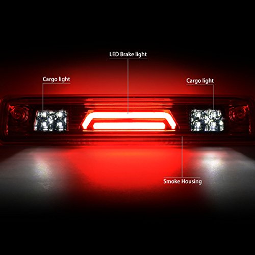 DNA MOTORING 3BL-COLO15-3D-LED-SM Smoked Lens 3D LED Third Tail Brake Light [Compatible with 15-18 Colorado/Canyon] - color: Smoke