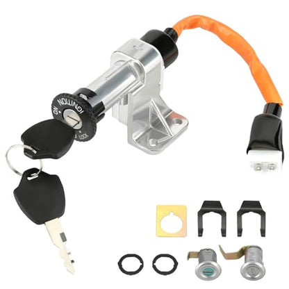 YOXUFA Ignition Switch Key Assembly for Chinese Scooter Moped GY6 49cc 50cc 150cc Tao Tao VIP Icebear Jonway Roketa Tank Peace Sports Vitacci Magnum Sunny Replacement Parts