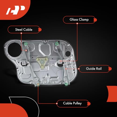 A-Premium Front Passenger Side Power Window Regulator with Motor (2-Pin) - style: Front Passenger Side