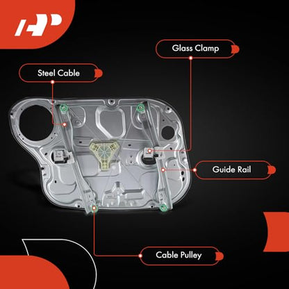A-Premium Front Passenger Side Power Window Regulator with Motor (2-Pin) - style: Front Passenger Side