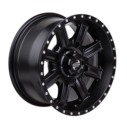 4/156 Tusk Cascade Wheel 14x7 4.0 + 3.0 Matte Black For Polaris RZR XP 1000 High Lifter Edition 2015-2022