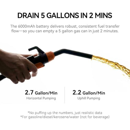 ANSE Rechargeable Fuel Transfer Pump Battery Powered Model X1 Ultra