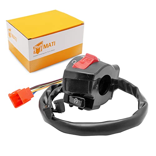 M MATI Compatible with Honda CBR1100 CBR1100XX Super Blackbird Start Stop Kill Switch Right Handlebar Control Switch 35013-MAT-671 35013-MAT-670
