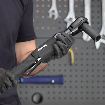 EMAX 1/2" Drive Air Ratchet, Pneumatic Mechanic Tool, 150 RPM - color: Extended Handle