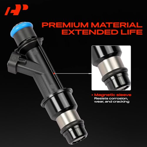 A-Premium 6 Pcs Fuel Injectors Compatible with Chevrolet, GMC, Buick, Saab