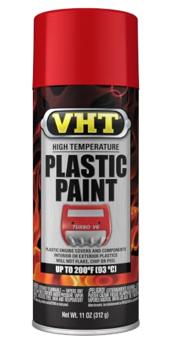 VHT High Temperature Plastic Paint, Matte, Red, 11 oz - color: Red