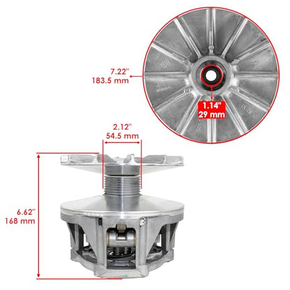 Caltric Complete Primary Drive Clutch with Belt Compatible with Polaris Sportsman 500 4X4 1998-2002