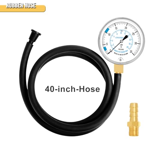 UHARBOUR LP Gas Manometer Pressure Tester 0-35" W.C, 1/8" NPT - size: 0-35" W.C Manometer gas pressure tester