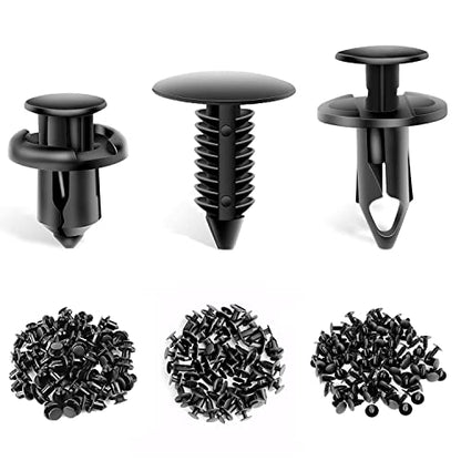 GOOACC GRC-18 100PCS 7mm 8mm 10mm Nylon Push Expansion Screws Replacement Kit,Bumper Fastener Rivet Clips GM 21030249 Ford N807389S - color: 100 Clips