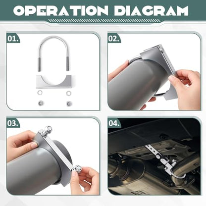 Geetery 2 Pack 2.5 Inch Swivel Style Exhaust Hangers - size: 2.5 Inch