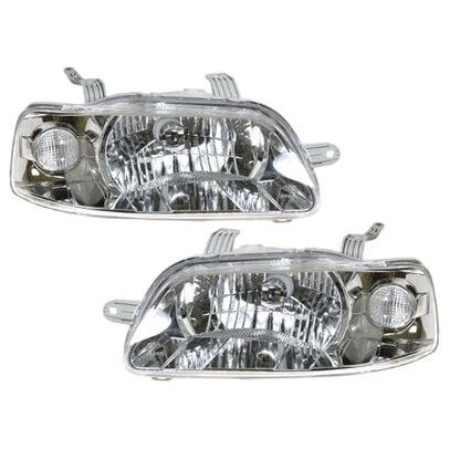 TRQ 2 Piece Headlight Assembly Set Driver & Passenger Side - style: HLA74267