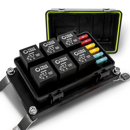 True MODS 12V Automotive Waterproof Fuse Relay Box 5-Pin Relay Block Kit - style: Fuse/Relay Kit