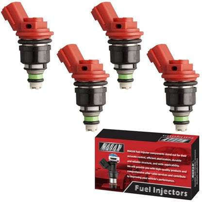 Set of 4 Fuel Injectors 6D8-13761-00-00 Replacement - size: 6D8-13761-00-00
