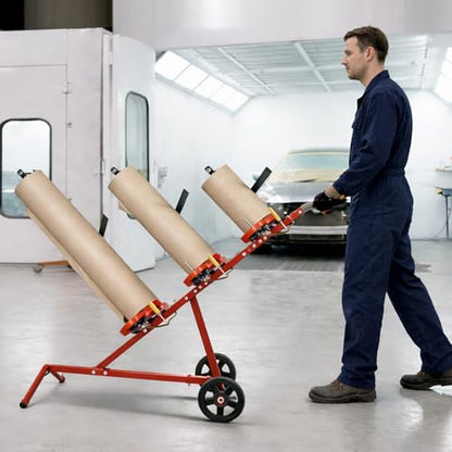 Triple Auto Body Masking Machine Masking Paper Machine Holds 12",