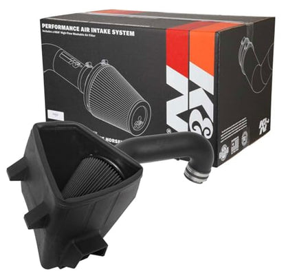 K&N Cold Air Intake System: Dry-Flow Air Filter, Increase Performance & Towing: Compatible with 2019-2024 RAM 1500, 30-1578 - style: Dry Flow