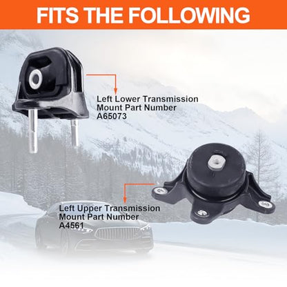Engine Motor Mount Set & Trans Mount,Replacement for A4561 A65073 - size: Honda Accord 13-17 V6 3.5L