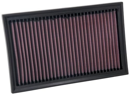 K&N High-Flow Original Lifetime Engine Air Filter: Increase Power: Premium, Washable: Compatible with 2018-2025 Volkswagen: Bora, Golf, Jetta, Taos, 33-5084